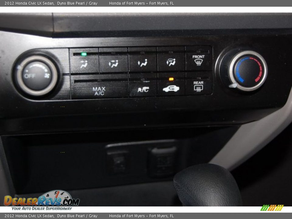 2012 Honda Civic LX Sedan Dyno Blue Pearl / Gray Photo #18