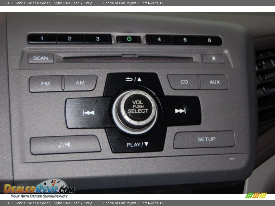 2012 Honda Civic LX Sedan Dyno Blue Pearl / Gray Photo #19