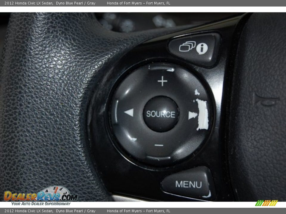 2012 Honda Civic LX Sedan Dyno Blue Pearl / Gray Photo #21