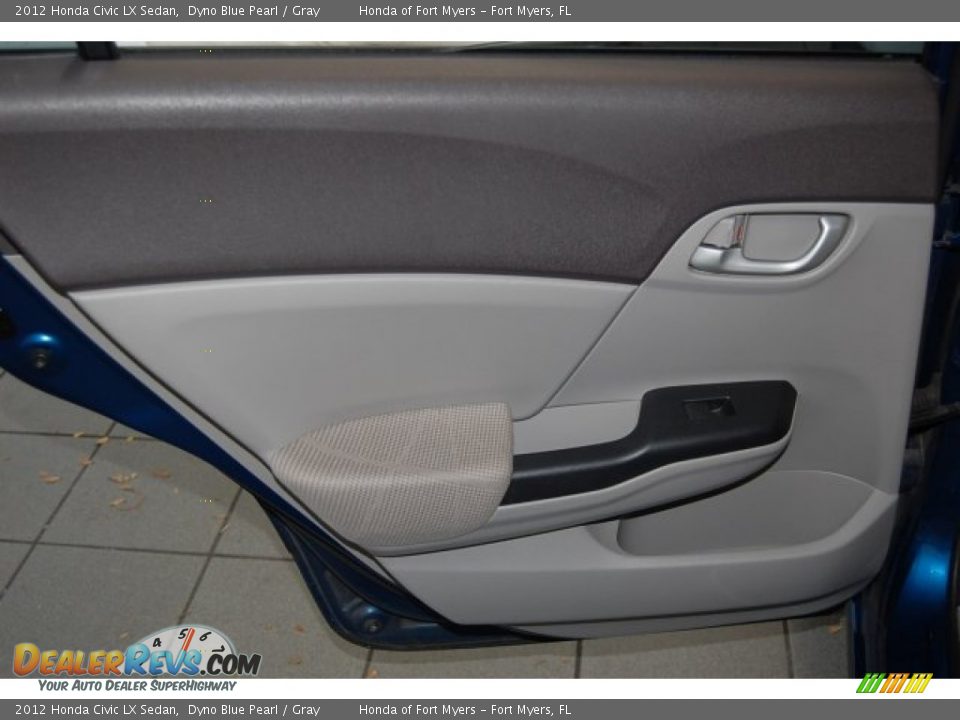 2012 Honda Civic LX Sedan Dyno Blue Pearl / Gray Photo #22