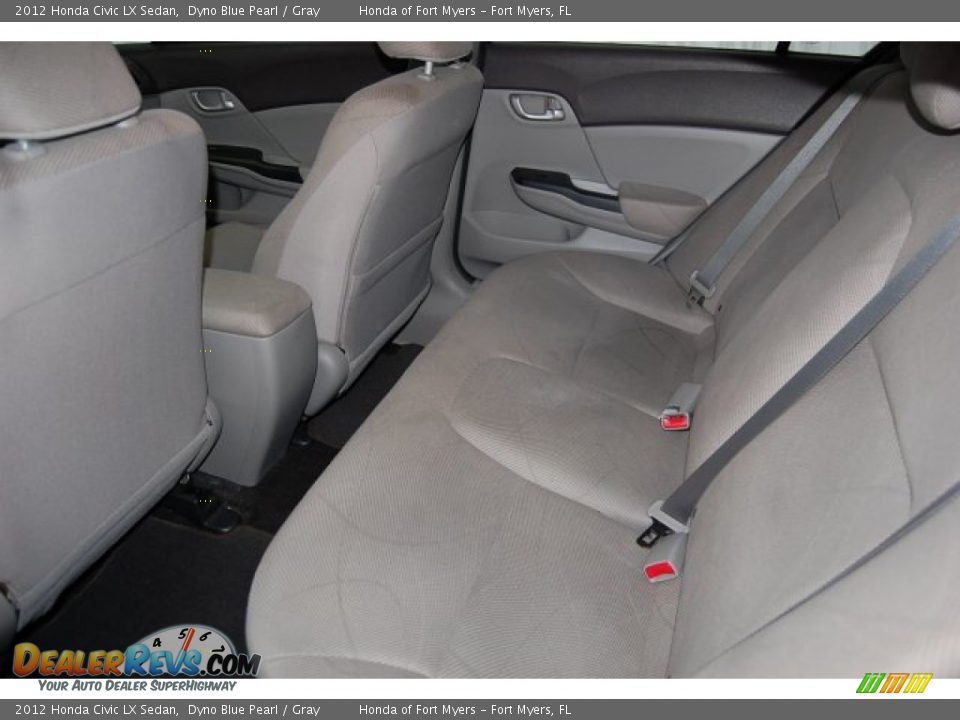 2012 Honda Civic LX Sedan Dyno Blue Pearl / Gray Photo #24