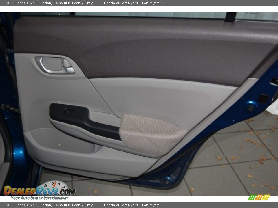 2012 Honda Civic LX Sedan Dyno Blue Pearl / Gray Photo #28