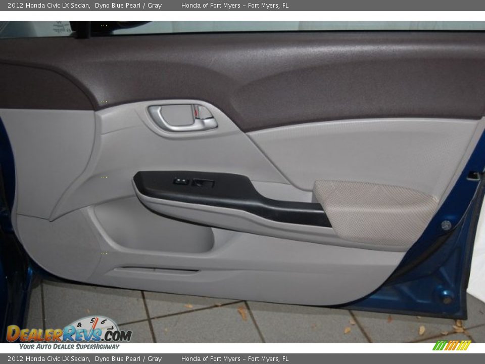 2012 Honda Civic LX Sedan Dyno Blue Pearl / Gray Photo #30