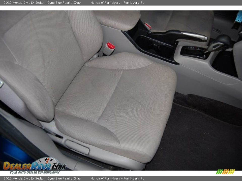 2012 Honda Civic LX Sedan Dyno Blue Pearl / Gray Photo #32
