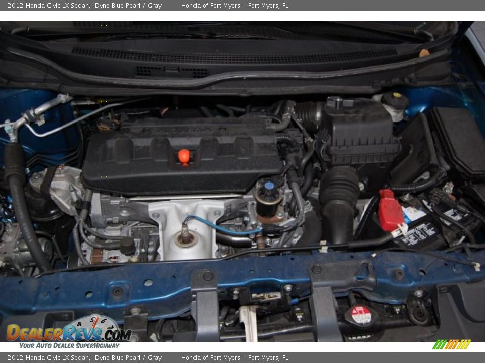2012 Honda Civic LX Sedan Dyno Blue Pearl / Gray Photo #33