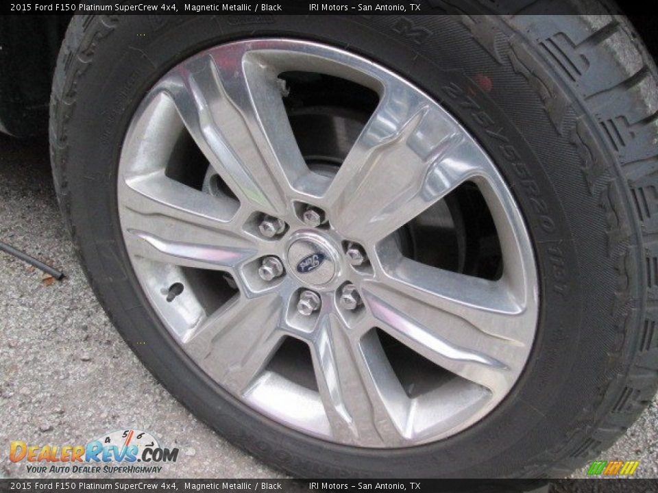 2015 Ford F150 Platinum SuperCrew 4x4 Magnetic Metallic / Black Photo #2