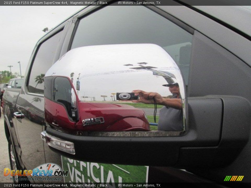 2015 Ford F150 Platinum SuperCrew 4x4 Magnetic Metallic / Black Photo #4
