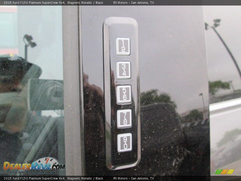 2015 Ford F150 Platinum SuperCrew 4x4 Magnetic Metallic / Black Photo #7