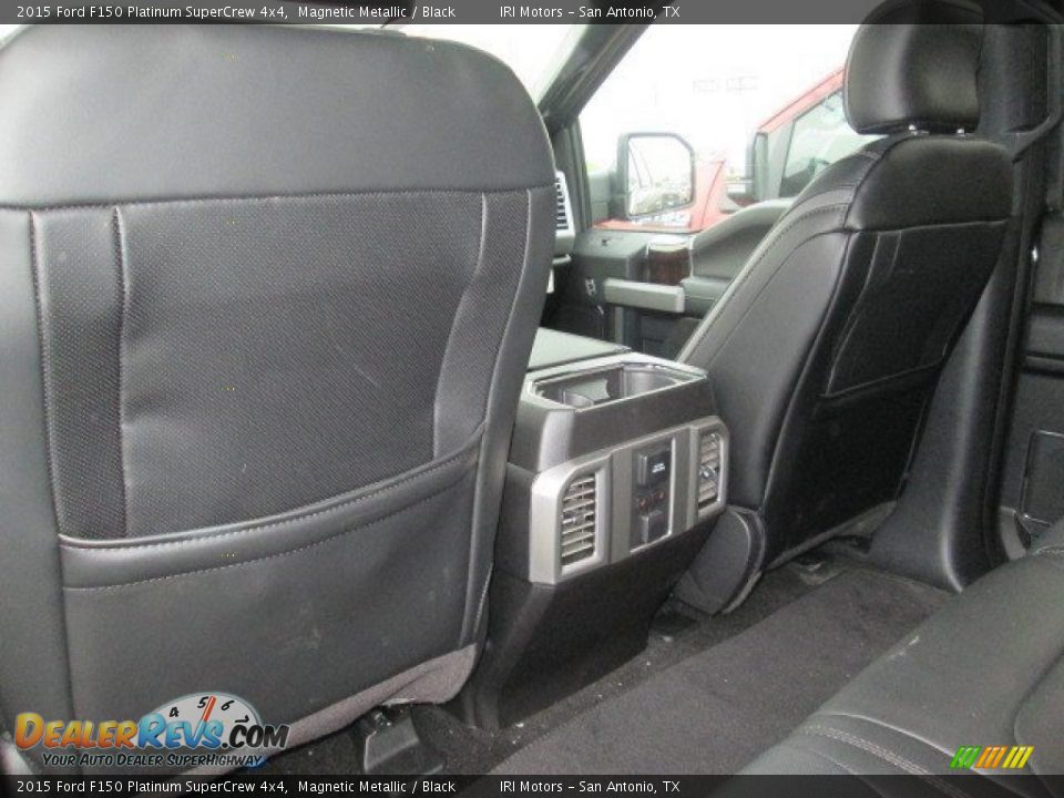 2015 Ford F150 Platinum SuperCrew 4x4 Magnetic Metallic / Black Photo #10