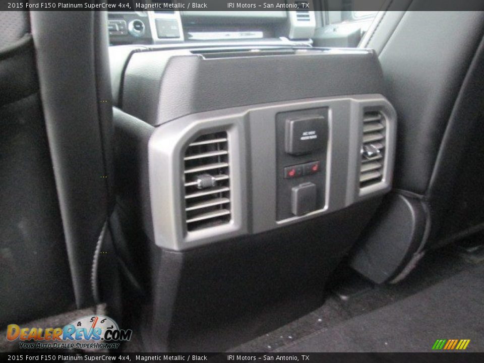 2015 Ford F150 Platinum SuperCrew 4x4 Magnetic Metallic / Black Photo #11