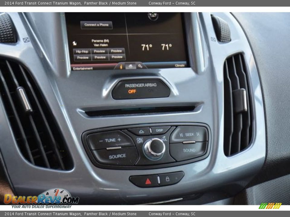 Controls of 2014 Ford Transit Connect Titanium Wagon Photo #28