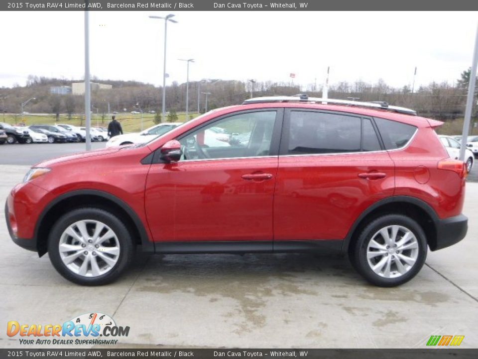 2015 Toyota RAV4 Limited AWD Barcelona Red Metallic / Black Photo #4