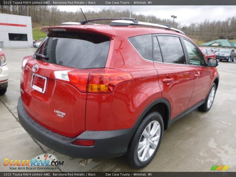 2015 Toyota RAV4 Limited AWD Barcelona Red Metallic / Black Photo #7