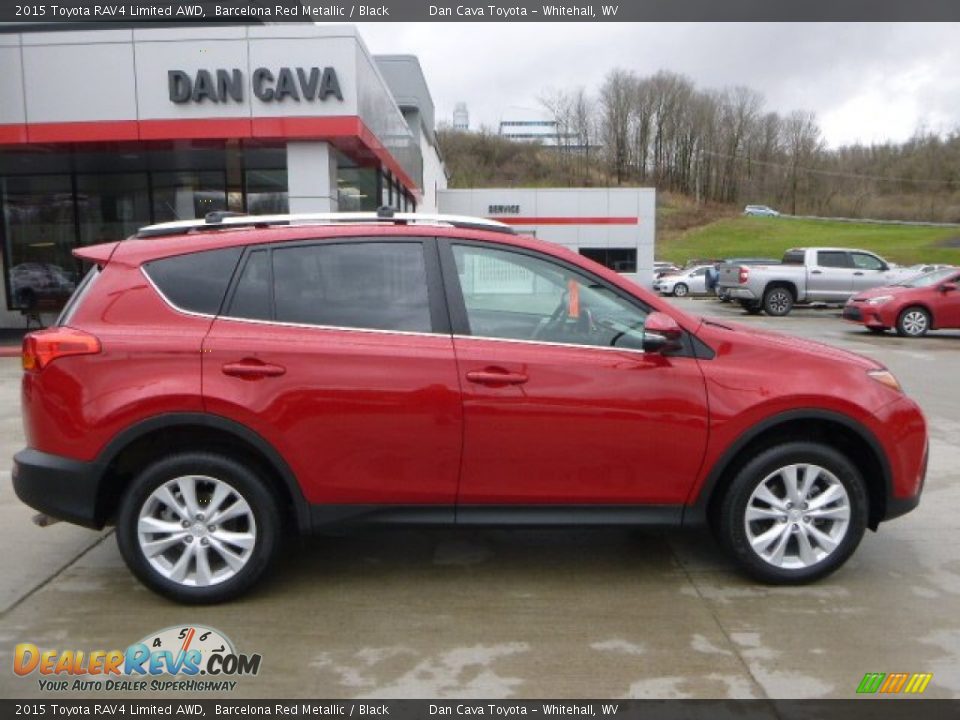 2015 Toyota RAV4 Limited AWD Barcelona Red Metallic / Black Photo #8