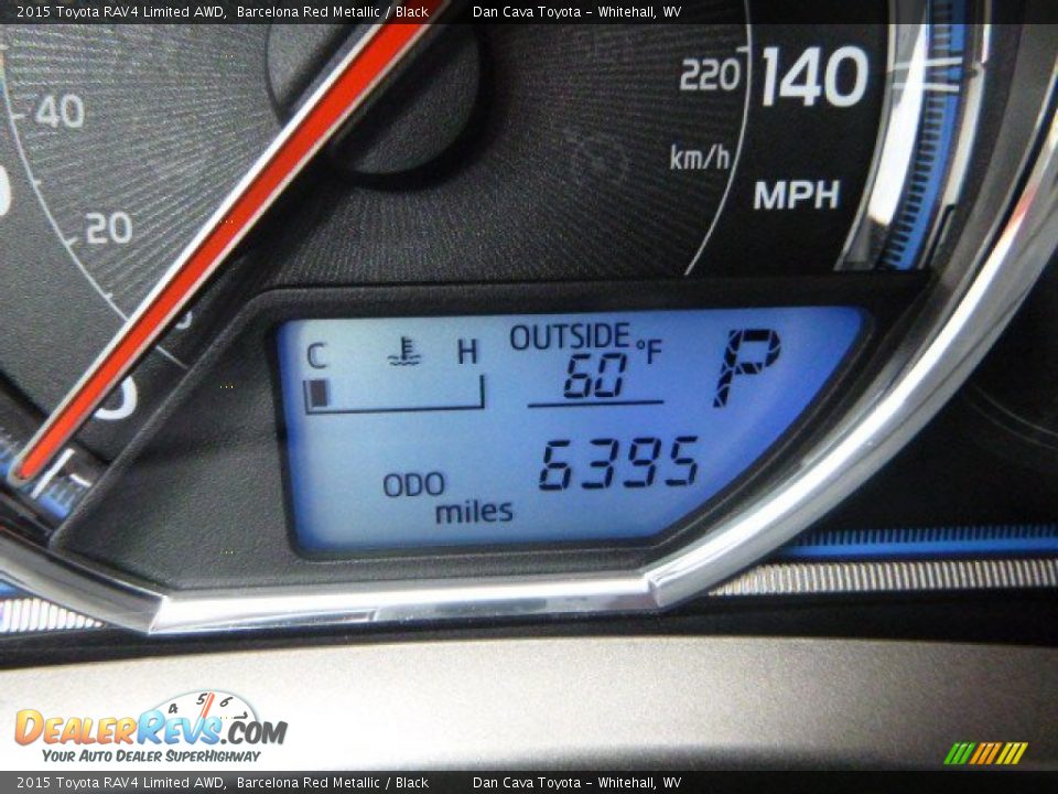2015 Toyota RAV4 Limited AWD Barcelona Red Metallic / Black Photo #17
