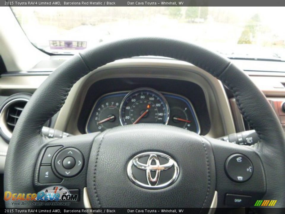 2015 Toyota RAV4 Limited AWD Barcelona Red Metallic / Black Photo #18