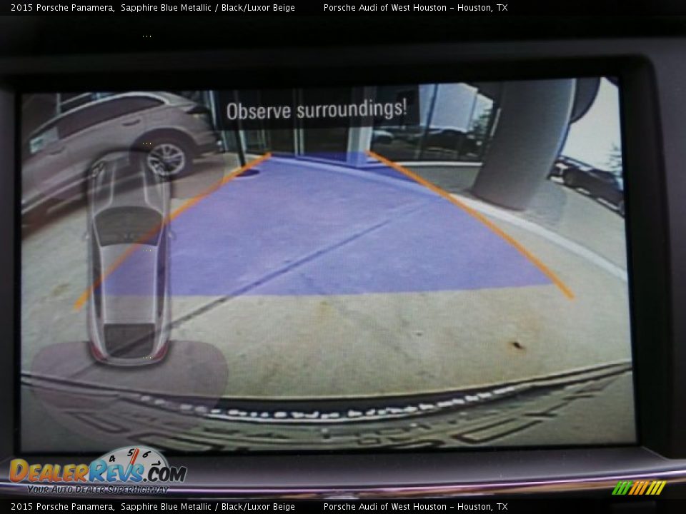 2015 Porsche Panamera Sapphire Blue Metallic / Black/Luxor Beige Photo #20