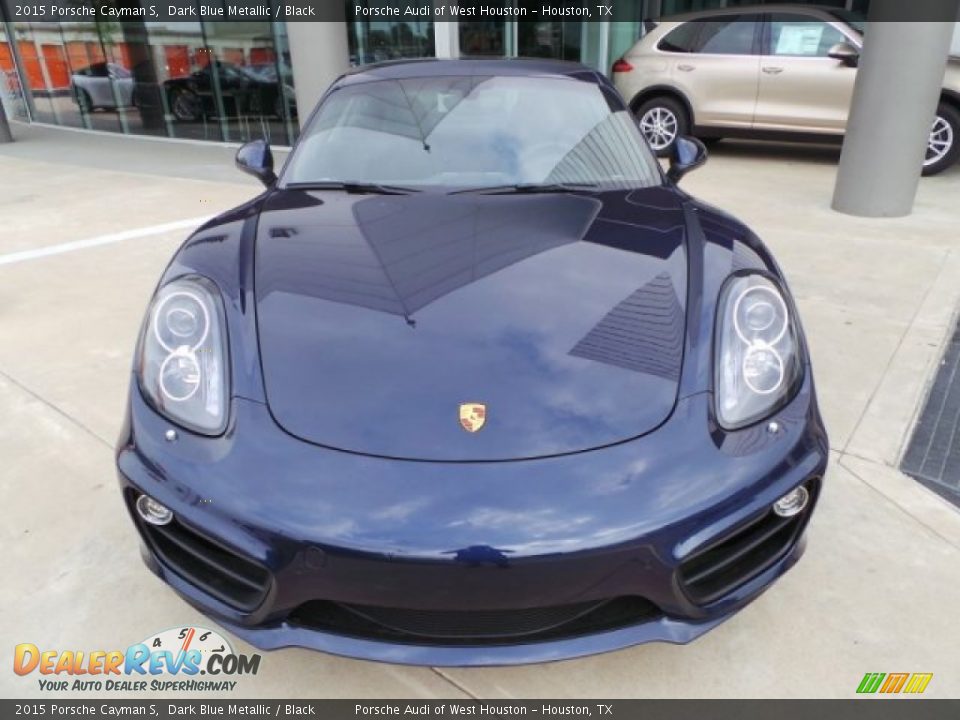 2015 Porsche Cayman S Dark Blue Metallic / Black Photo #2