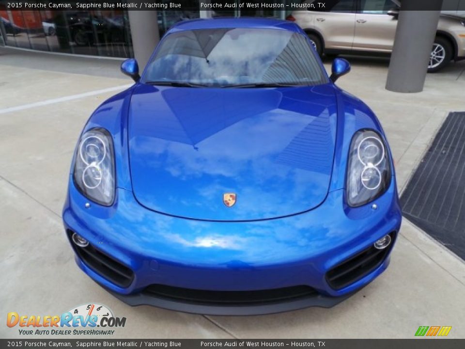 2015 Porsche Cayman Sapphire Blue Metallic / Yachting Blue Photo #2