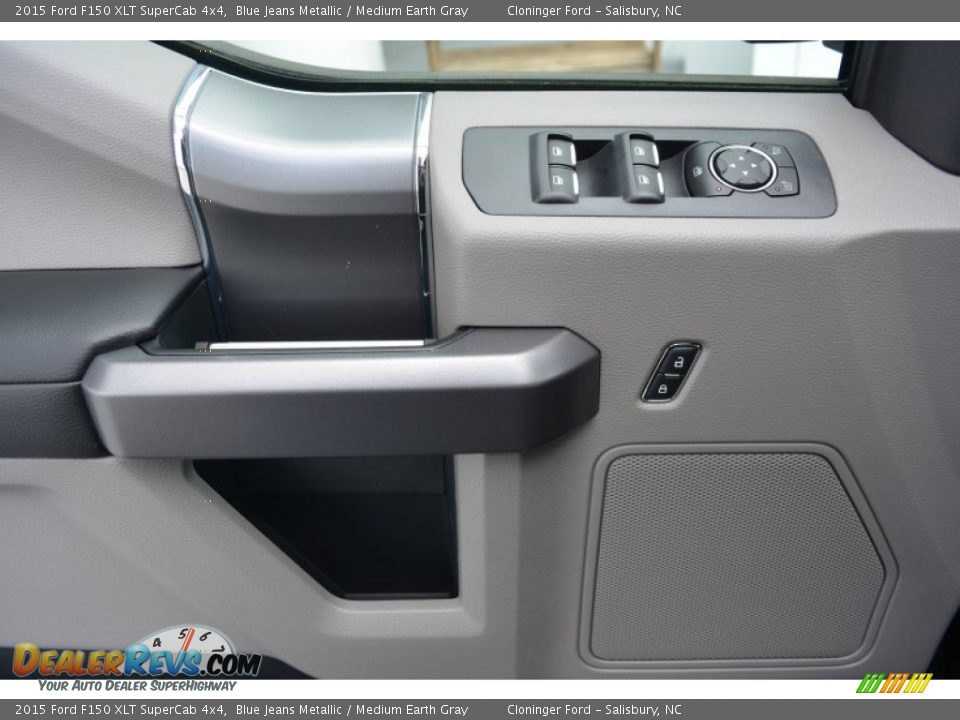 2015 Ford F150 XLT SuperCab 4x4 Blue Jeans Metallic / Medium Earth Gray Photo #6