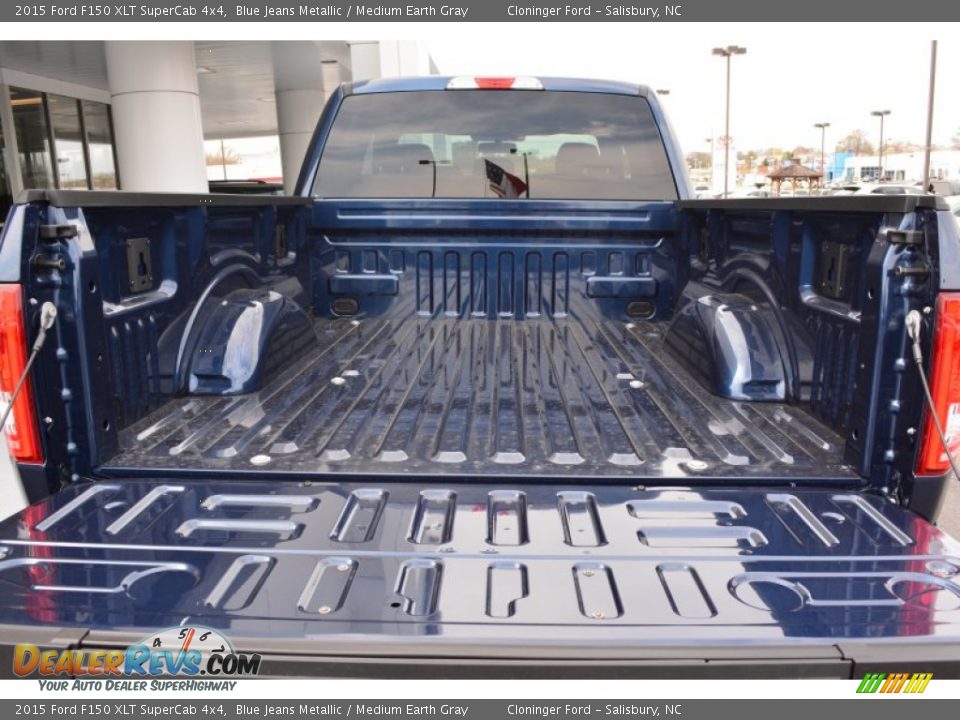 2015 Ford F150 XLT SuperCab 4x4 Blue Jeans Metallic / Medium Earth Gray Photo #11