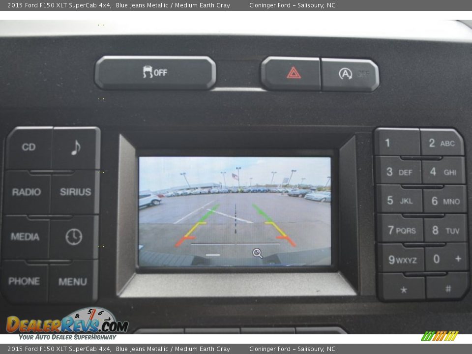 2015 Ford F150 XLT SuperCab 4x4 Blue Jeans Metallic / Medium Earth Gray Photo #14
