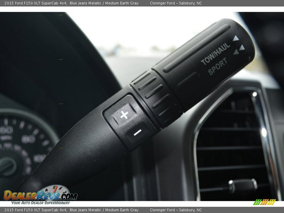 2015 Ford F150 XLT SuperCab 4x4 Blue Jeans Metallic / Medium Earth Gray Photo #21