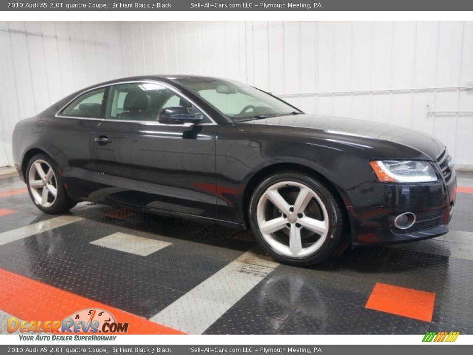 2010 Audi A5 2.0T quattro Coupe Brilliant Black / Black Photo #6