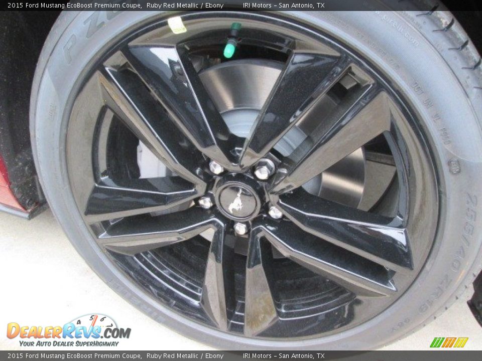 2015 Ford Mustang EcoBoost Premium Coupe Ruby Red Metallic / Ebony Photo #2