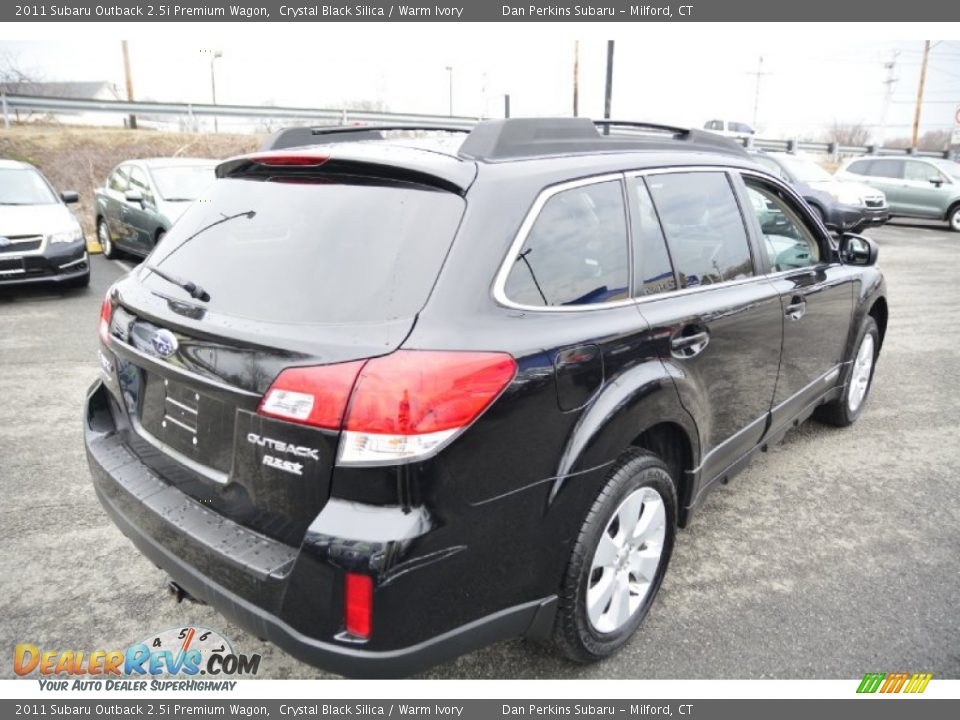 2011 Subaru Outback 2.5i Premium Wagon Crystal Black Silica / Warm Ivory Photo #6