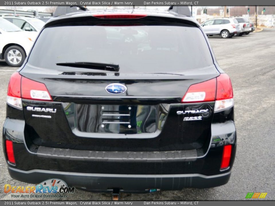 2011 Subaru Outback 2.5i Premium Wagon Crystal Black Silica / Warm Ivory Photo #7
