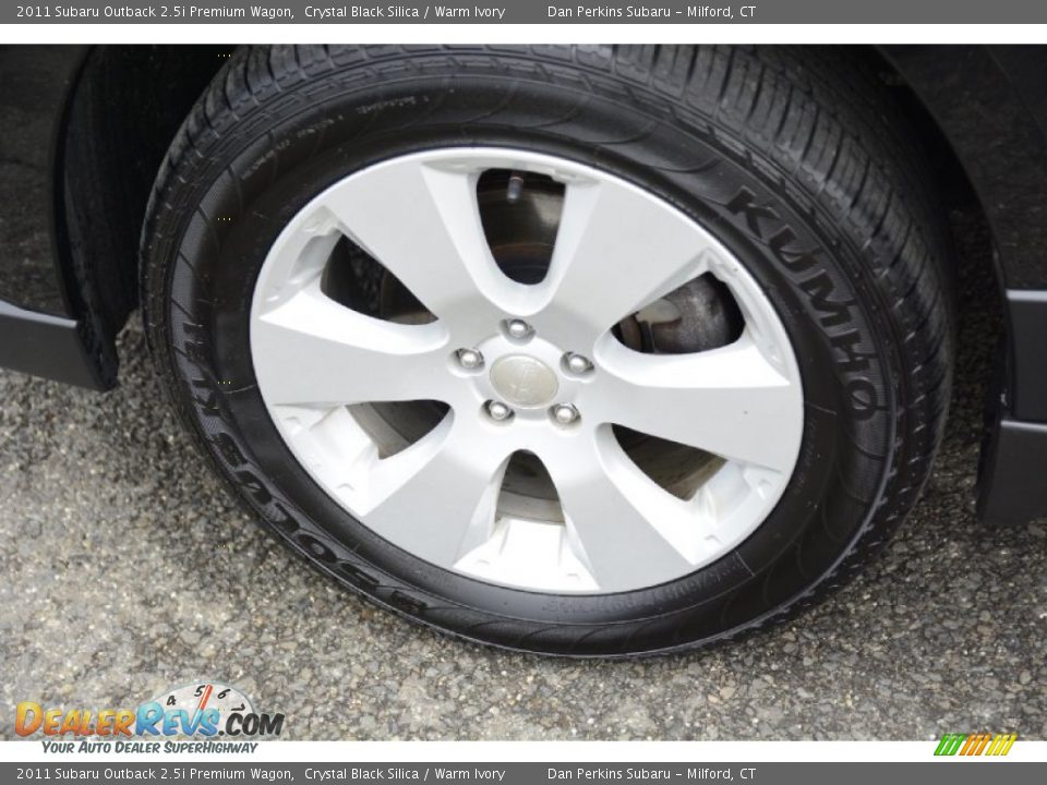 2011 Subaru Outback 2.5i Premium Wagon Crystal Black Silica / Warm Ivory Photo #23