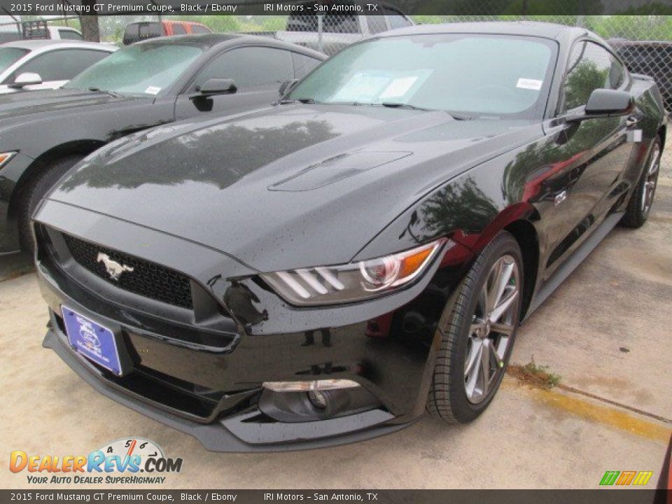 2015 Ford Mustang GT Premium Coupe Black / Ebony Photo #5
