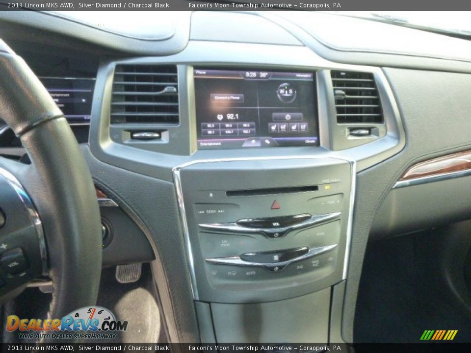 2013 Lincoln MKS AWD Silver Diamond / Charcoal Black Photo #22