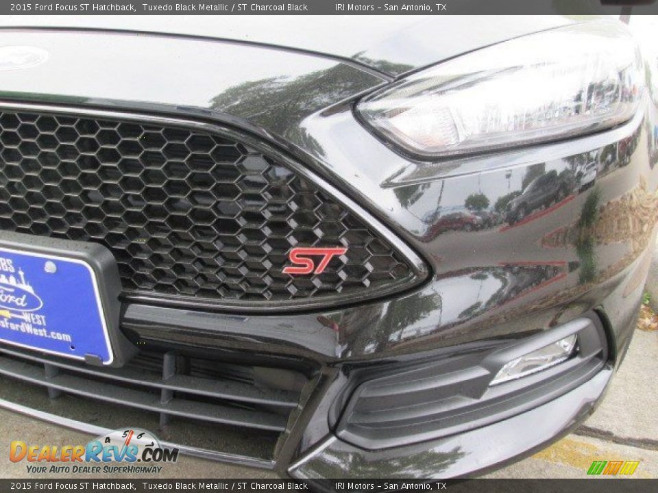 2015 Ford Focus ST Hatchback Tuxedo Black Metallic / ST Charcoal Black Photo #4