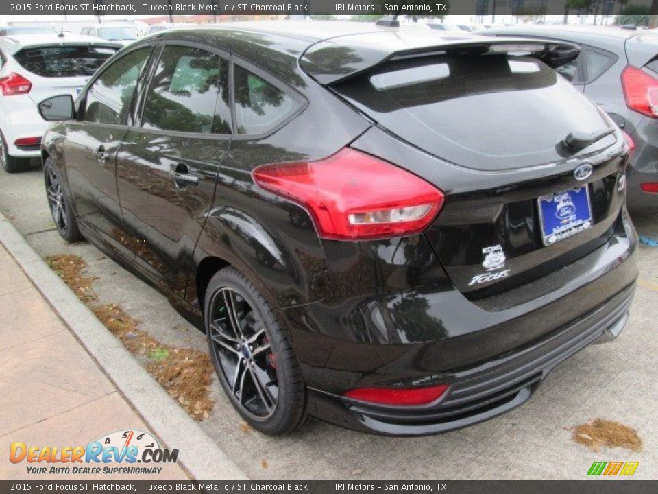2015 Ford Focus ST Hatchback Tuxedo Black Metallic / ST Charcoal Black Photo #6
