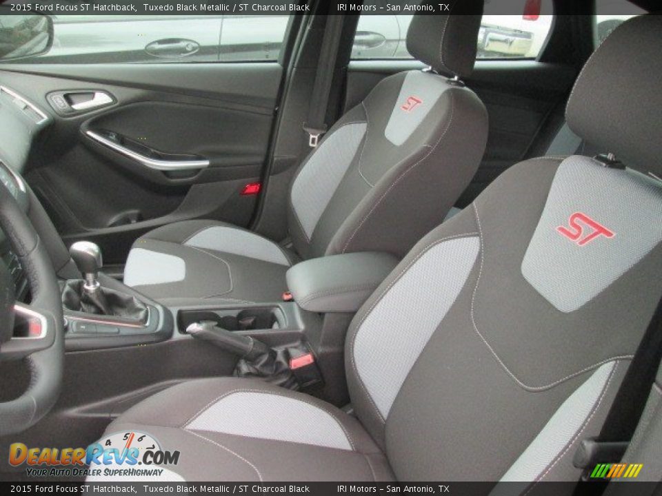 2015 Ford Focus ST Hatchback Tuxedo Black Metallic / ST Charcoal Black Photo #20