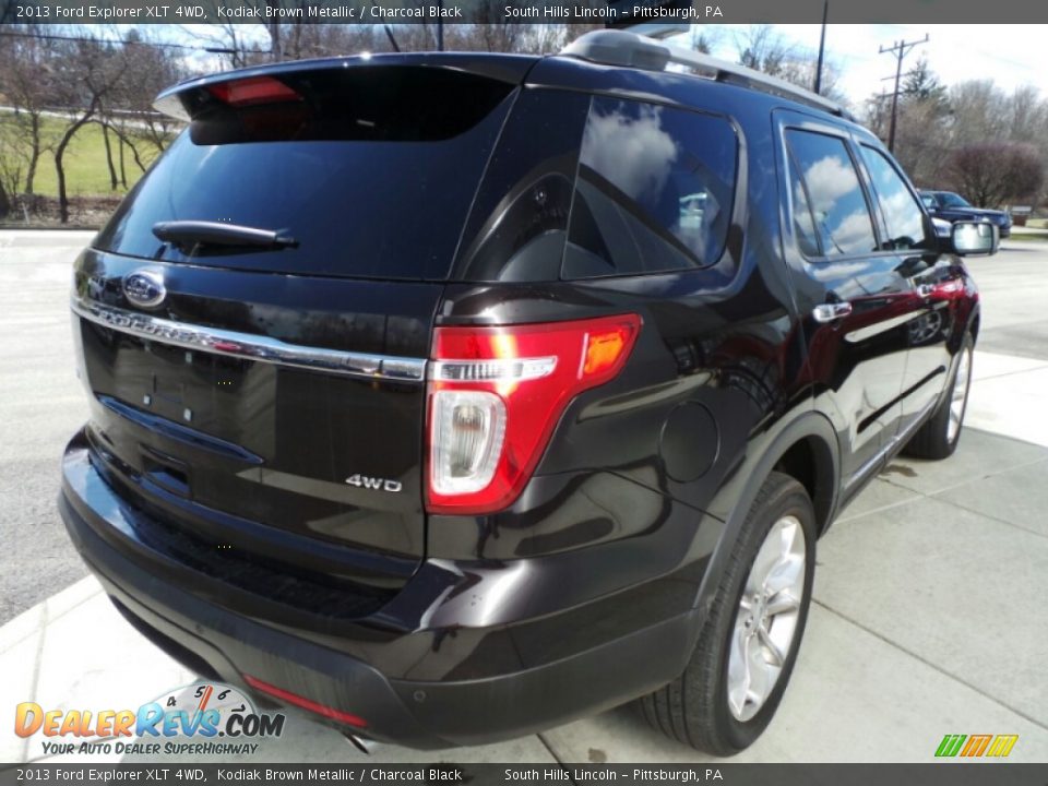 2013 Ford Explorer XLT 4WD Kodiak Brown Metallic / Charcoal Black Photo #5