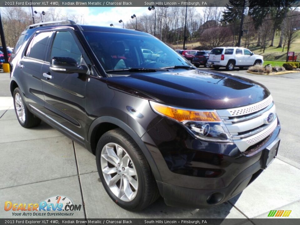 2013 Ford Explorer XLT 4WD Kodiak Brown Metallic / Charcoal Black Photo #8