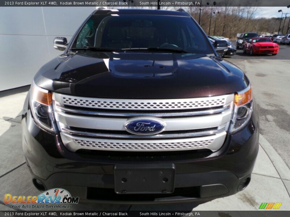 2013 Ford Explorer XLT 4WD Kodiak Brown Metallic / Charcoal Black Photo #9