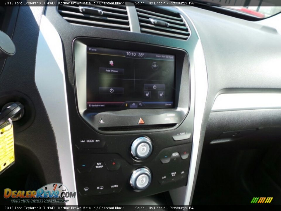 2013 Ford Explorer XLT 4WD Kodiak Brown Metallic / Charcoal Black Photo #22