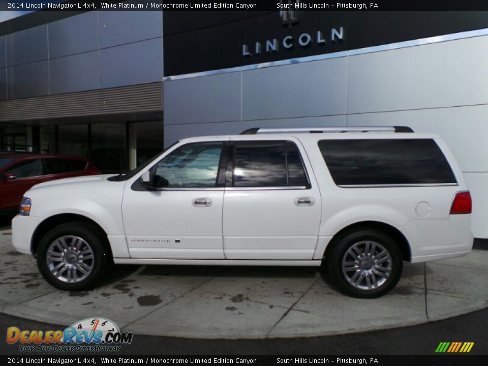 White Platinum 2014 Lincoln Navigator L 4x4 Photo #2