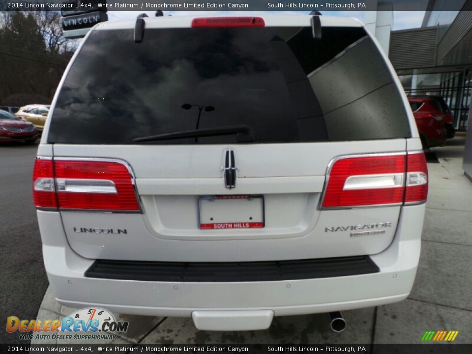 2014 Lincoln Navigator L 4x4 White Platinum / Monochrome Limited Edition Canyon Photo #4