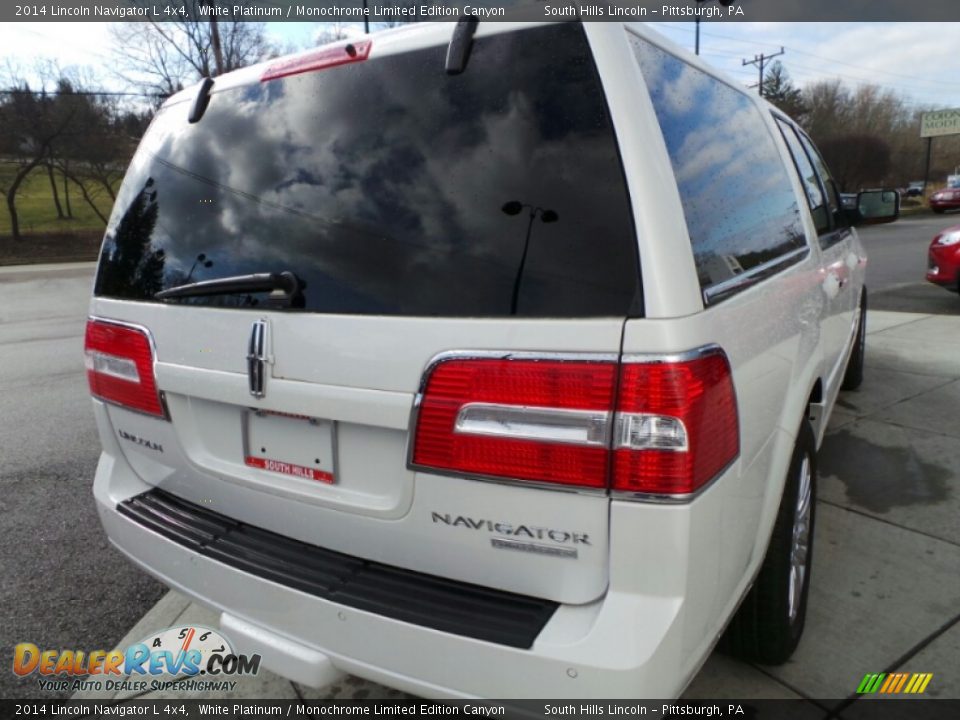 2014 Lincoln Navigator L 4x4 White Platinum / Monochrome Limited Edition Canyon Photo #5