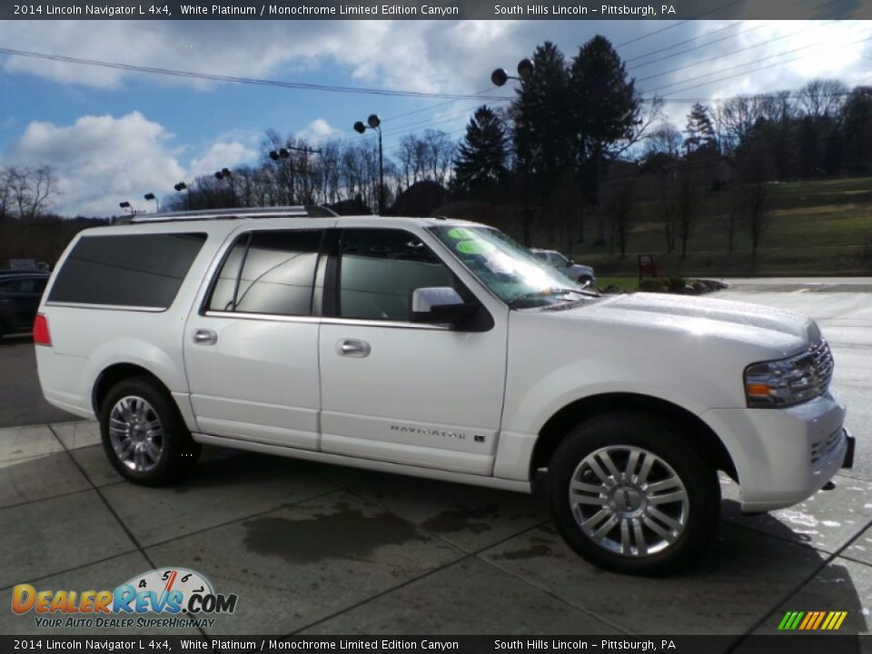 2014 Lincoln Navigator L 4x4 White Platinum / Monochrome Limited Edition Canyon Photo #8
