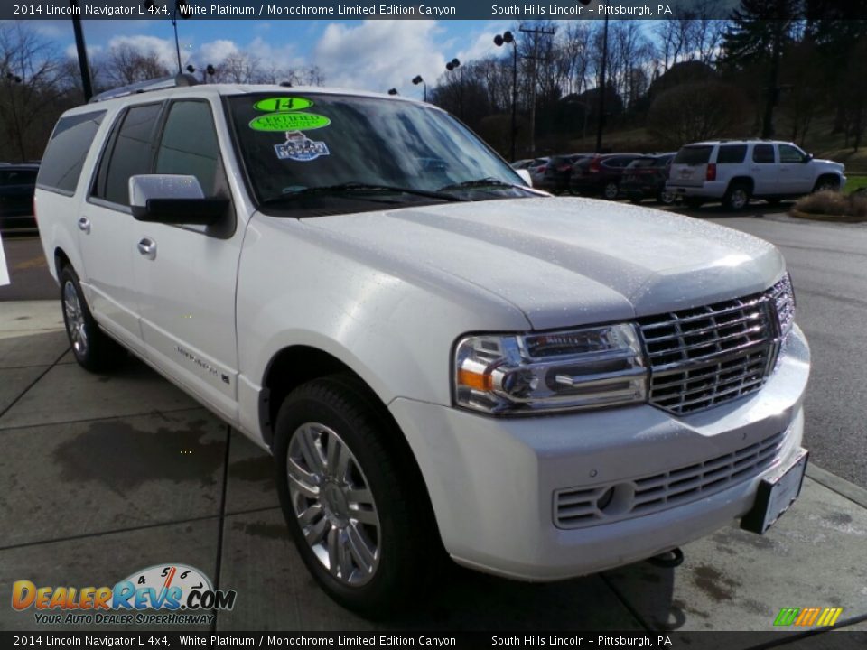 2014 Lincoln Navigator L 4x4 White Platinum / Monochrome Limited Edition Canyon Photo #9