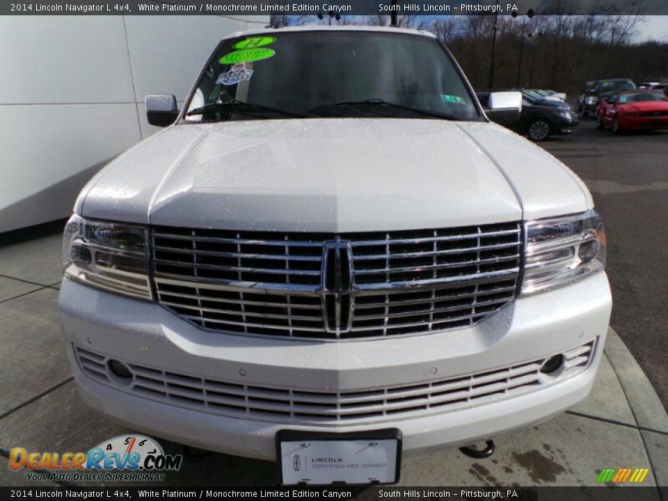 2014 Lincoln Navigator L 4x4 White Platinum / Monochrome Limited Edition Canyon Photo #10
