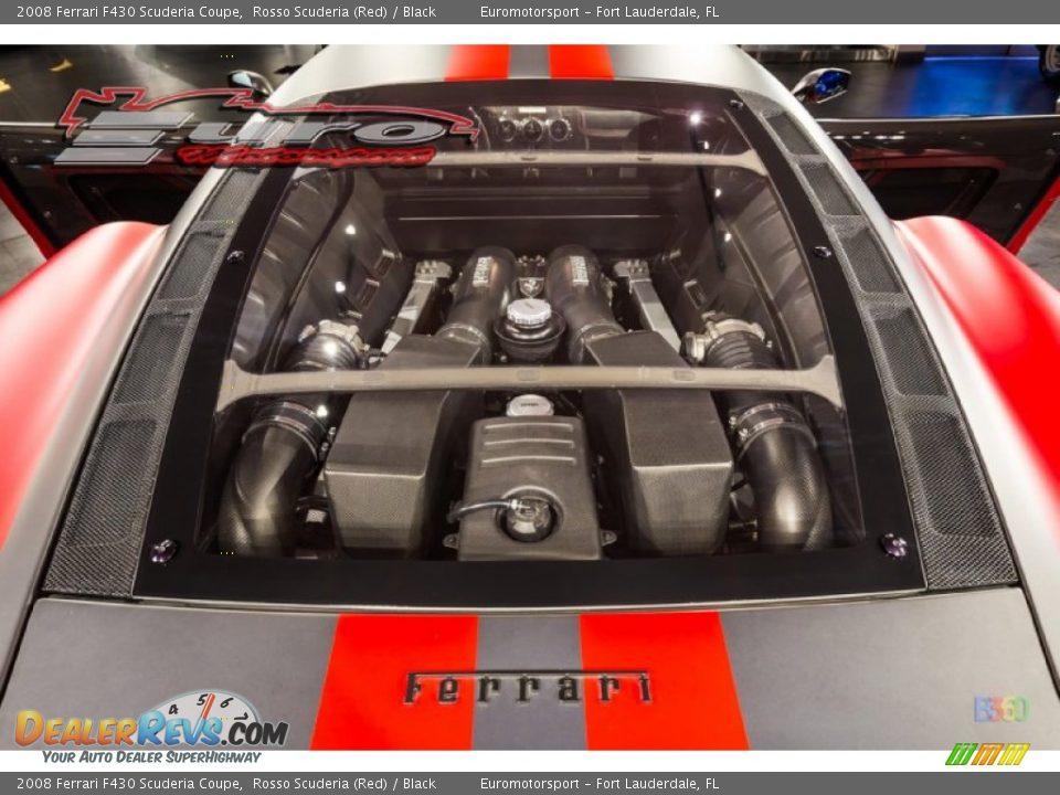 2008 Ferrari F430 Scuderia Coupe Rosso Scuderia (Red) / Black Photo #53