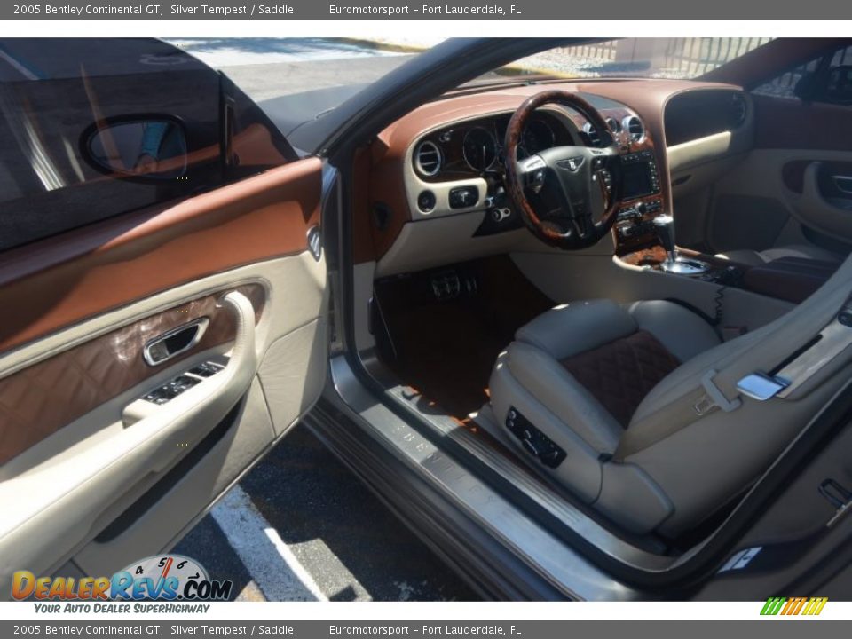 2005 Bentley Continental GT Silver Tempest / Saddle Photo #9