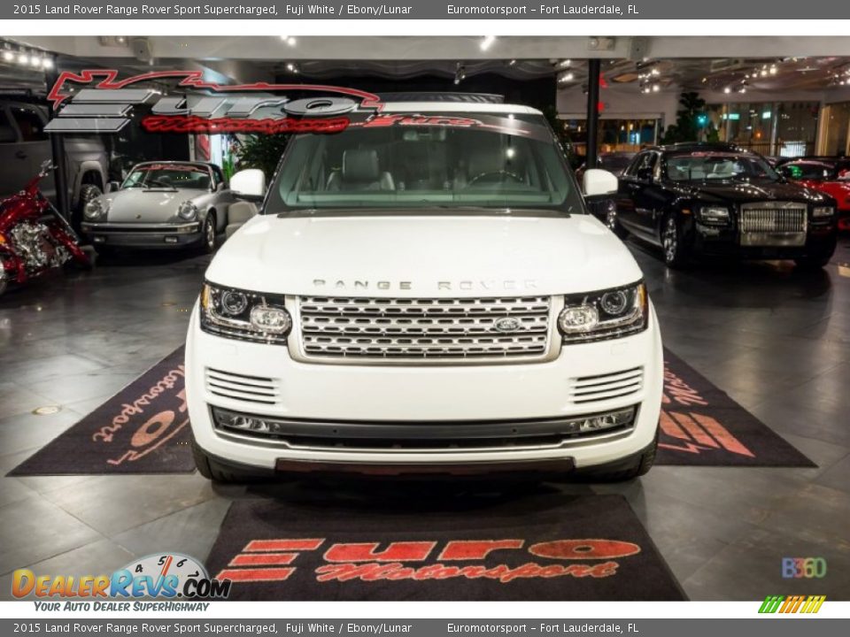 2015 Land Rover Range Rover Sport Supercharged Fuji White / Ebony/Lunar Photo #12
